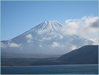 本栖湖からの富士山