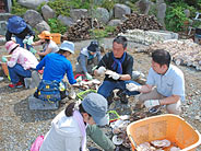 完成した牡蠣の原盤は150本