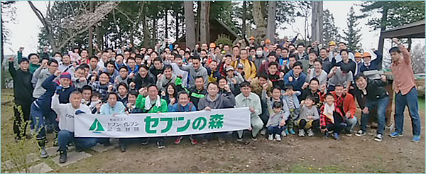 2017年4月15日（土）第9回「大阪セブンの森」下刈りを実施