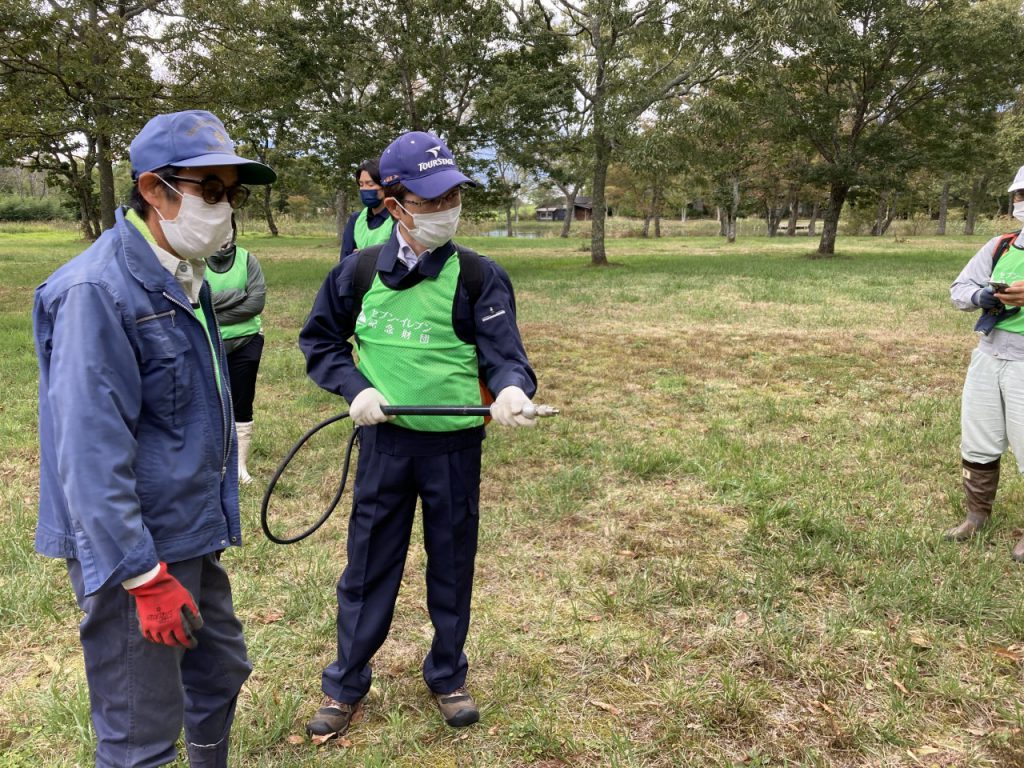 消火用道具の体験