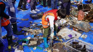 子供たちも分別の参加