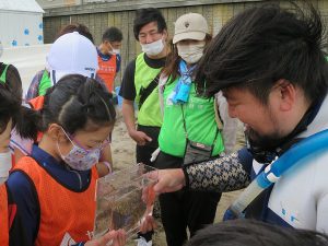 生きもの観察中