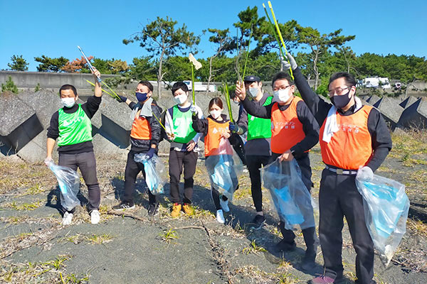 2022年10月29日（土）富士山保全活動「富士市前田地先　ふじのくに田子の浦みなと公園の海岸」清掃活動