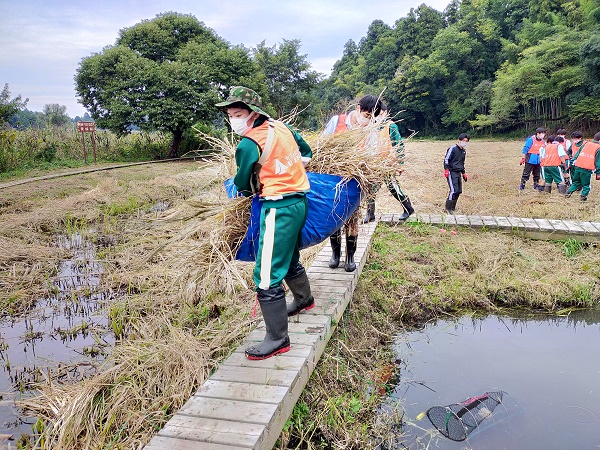 力をあわせて運び出します