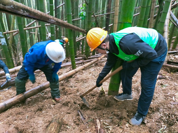 タケノコの特性を教えていただきました