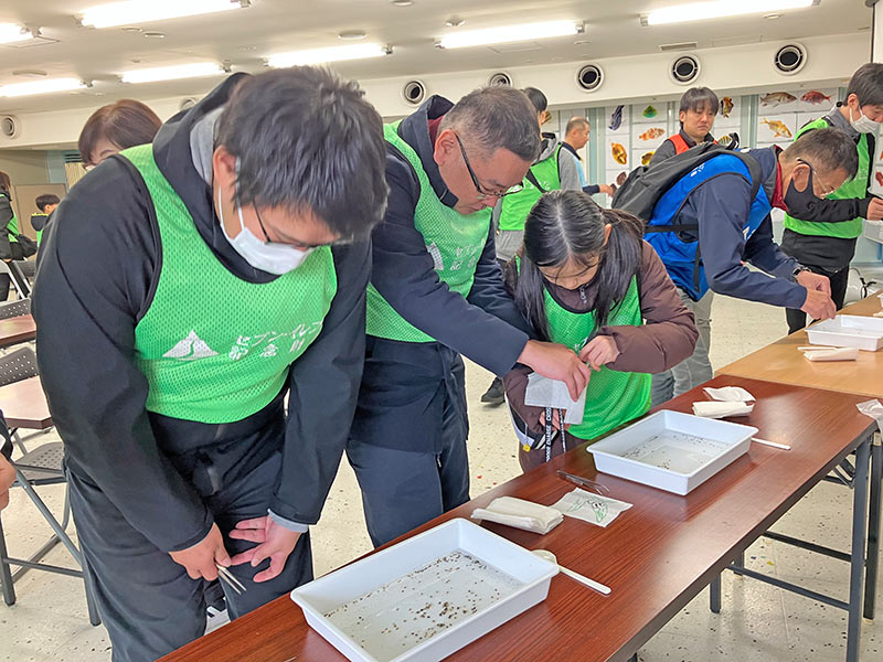 アマモパック作成の様子