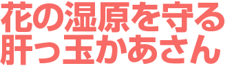 花の湿原を守る肝っ玉かあさん