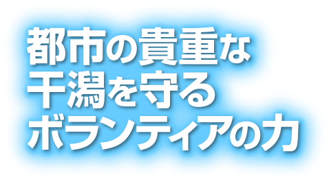 都市の貴重な干潟を守るボランティアの力