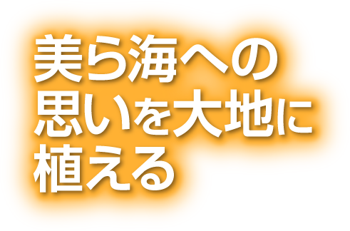 ら海への思いを大地に植える