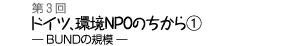 ドイツ、環境NPOのちから(1)−BUNDの規模−