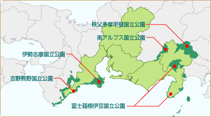 中部・東海地図